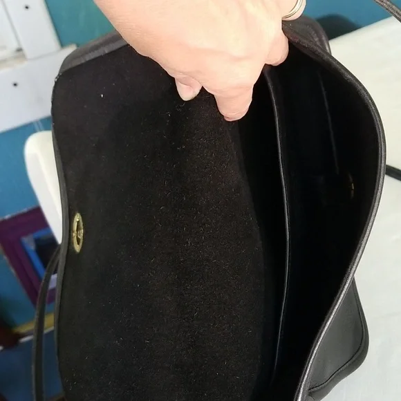 Coach Crossbody Leather Purse Black - Picture 5 of 8